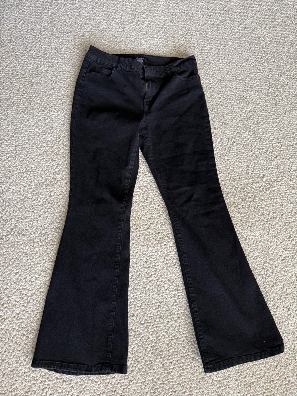 Women's Black mid ride bootcut flare Jeans